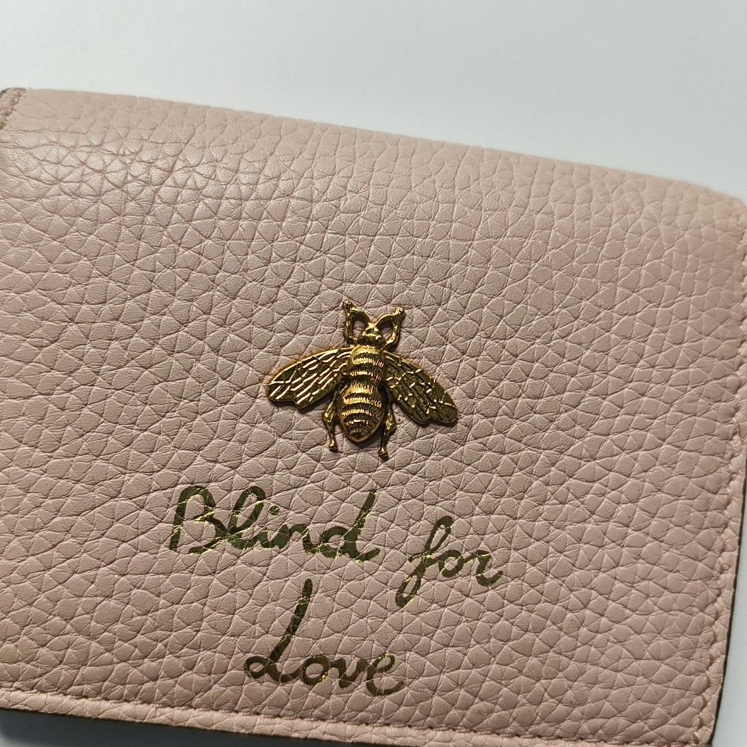 Animalier Calfskin Pink Wallet