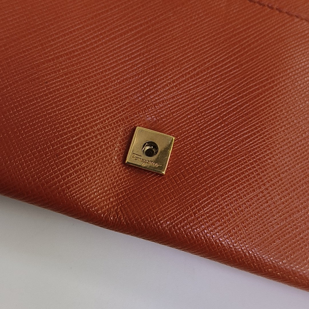 Vara Calfskin Orange Wallet