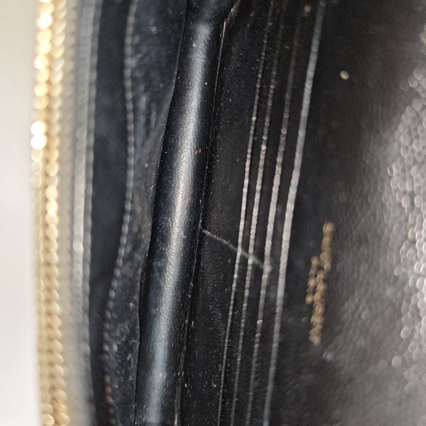 MONOGRAM WOC Chevron Calfskin Black
