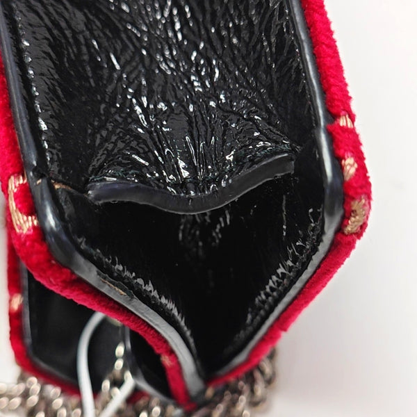 Dionysus Super Mini Monogram Velvet Red