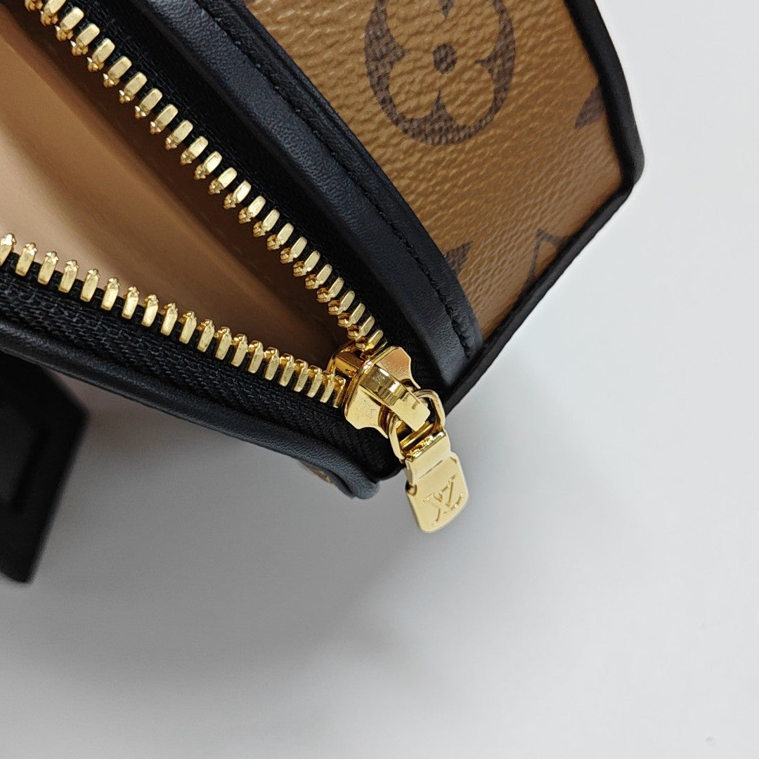 BOITE CHAPEAU Mini Monogram Coated Canvas Brown