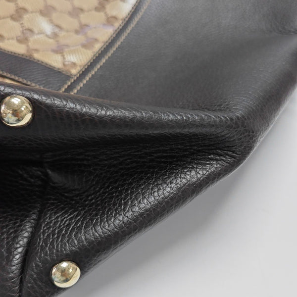 Monogram Coated Canvas Tote Bag Beige
