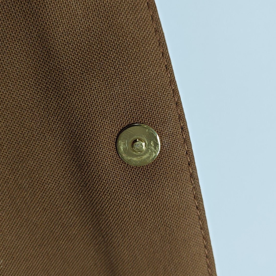 IVY Monogram Coated Canvas Brown