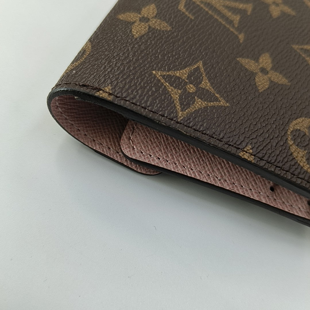 JOSÉPHINE Monogram Coated Canvas Brown Wallet