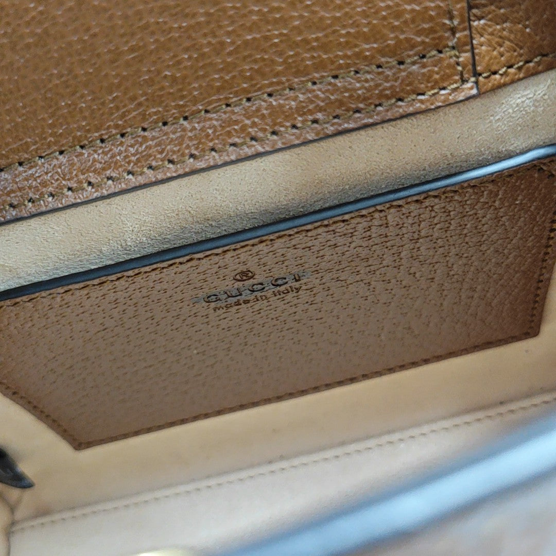 Diana Mini Calfskin Brown