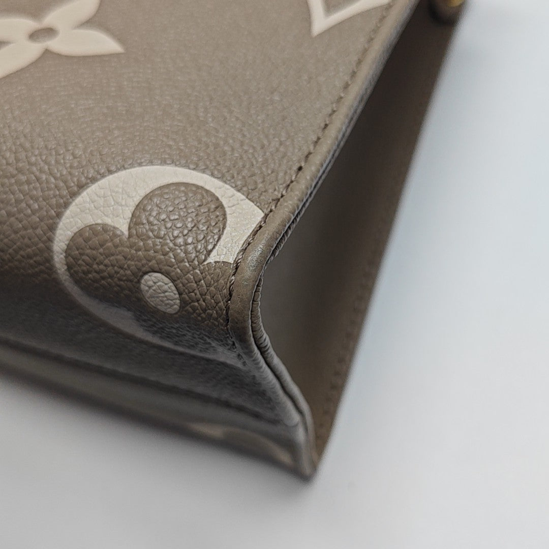 ONTHEGO PM Monogram Calfskin Gray