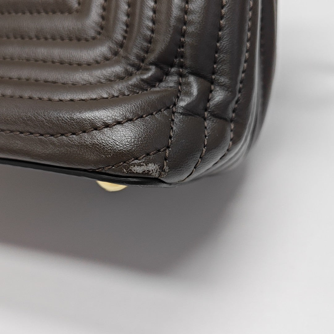 Dotcom Quilted Calfskin Brown