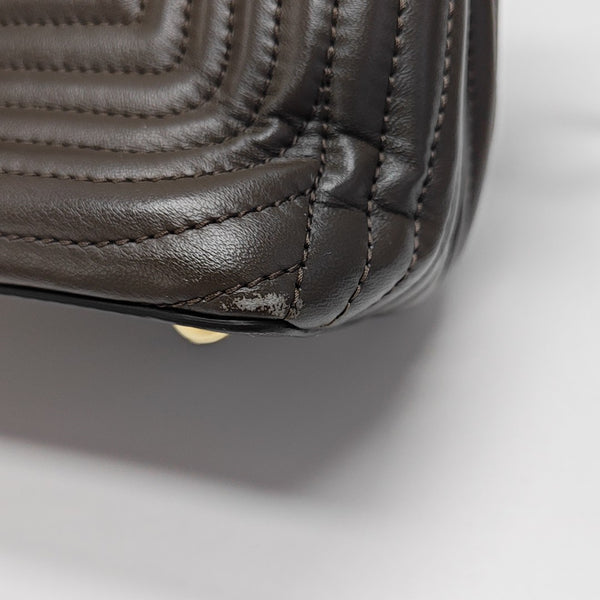Dotcom Quilted Calfskin Brown