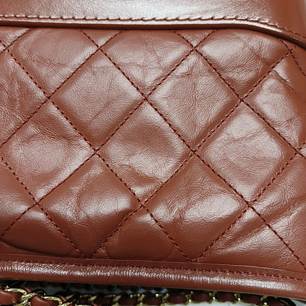 GABRIELLE Small Quilted Calfskin Red