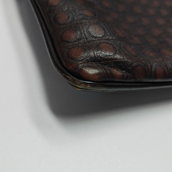 Calfskin Crossbody Bag Brown