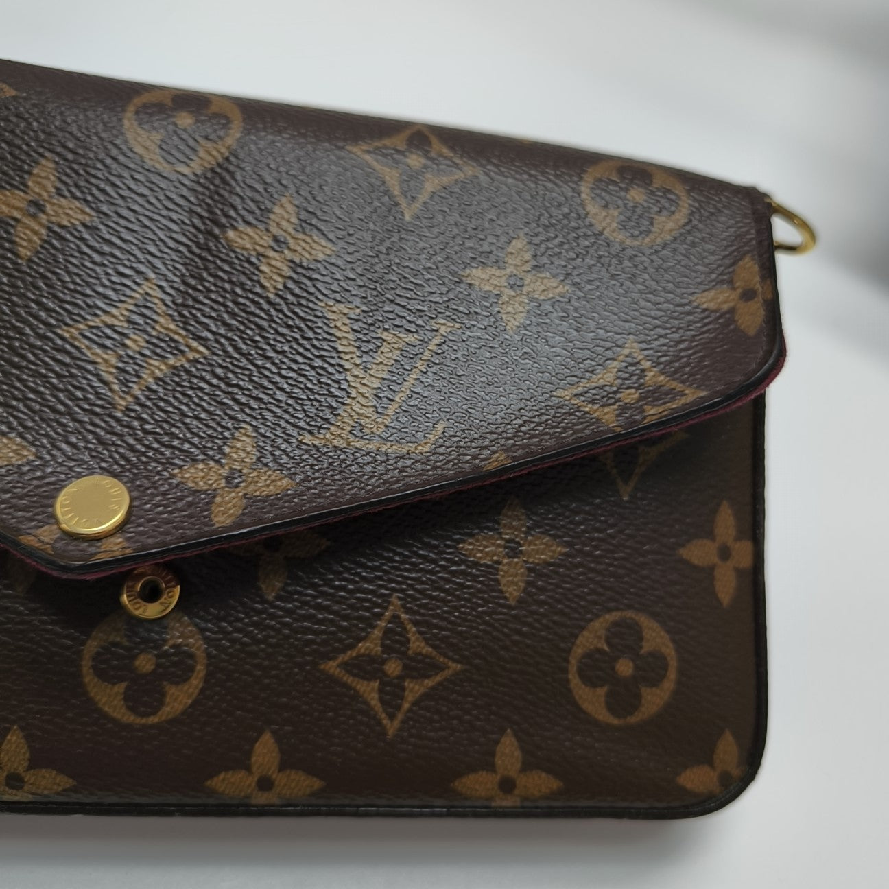 FÉLICIE Monogram Coated Canvas Brown