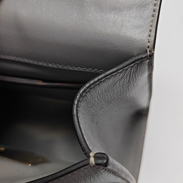 Calfskin Shoulder Bag Gray