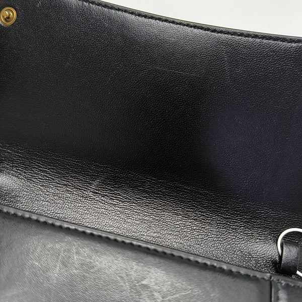 Hourglass Small Calfskin Black