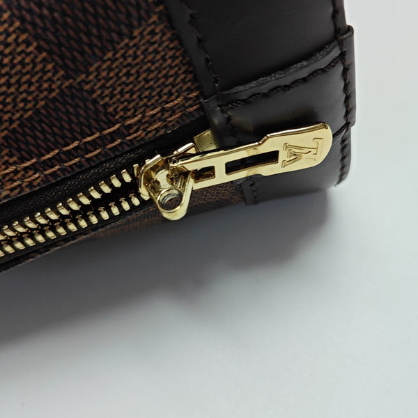 ALMA BB Damier Ebene Coated Canvas Brown