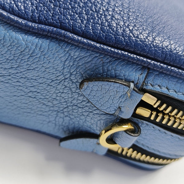 Calfskin Shoulder Bag Blue