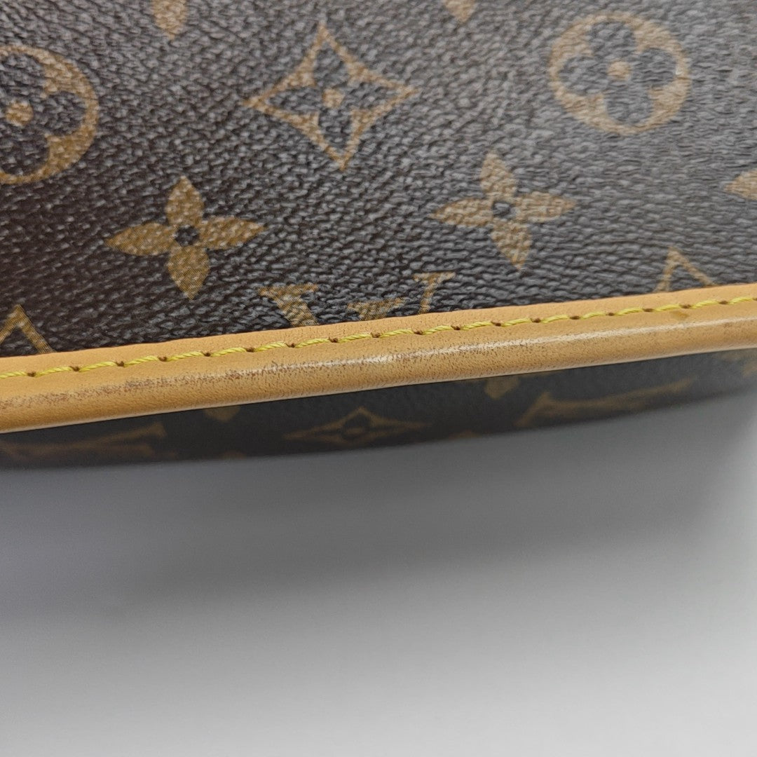 DIANE Monogram Coated Canvas Brown