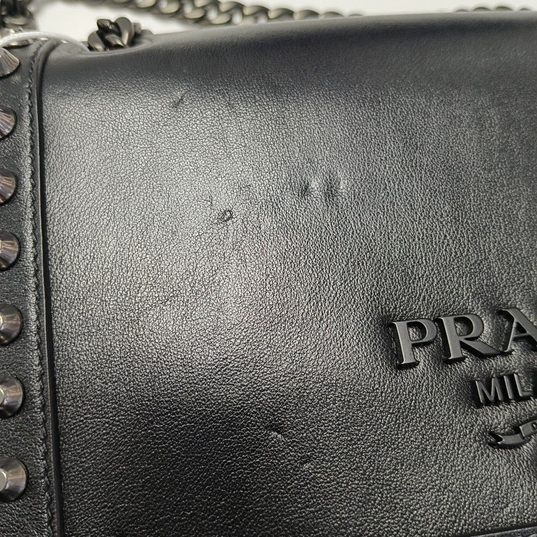 Calfskin Crossbody Bag Black