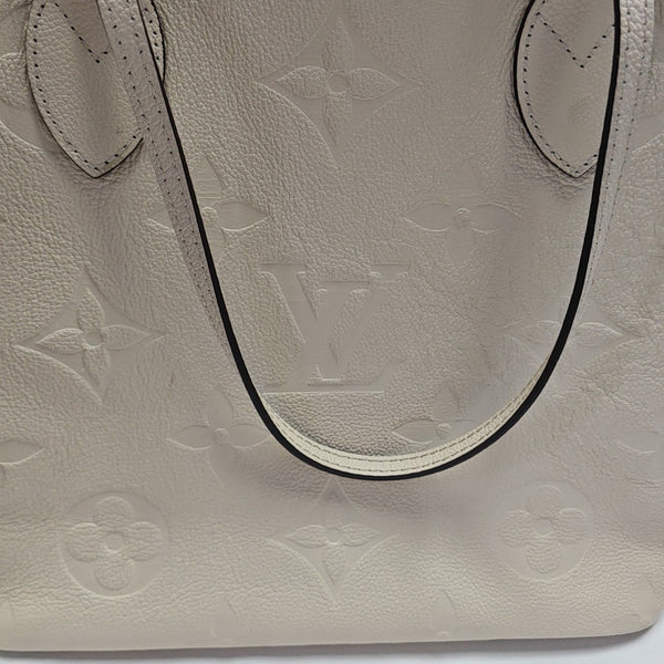 NEVERFULL MM Monogram Calfskin Beige