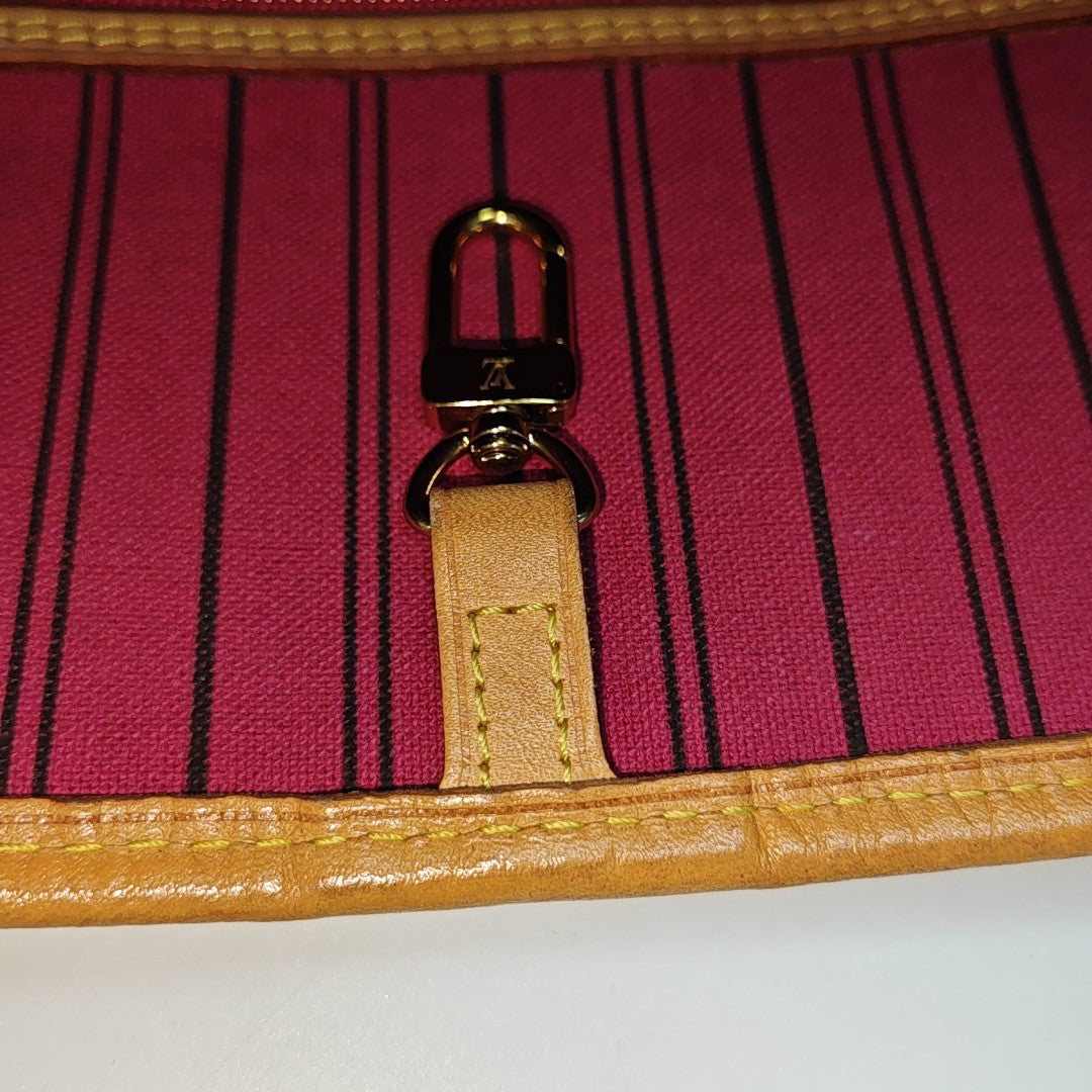 NEVERFULL MM Monogram Coated Canvas Brown