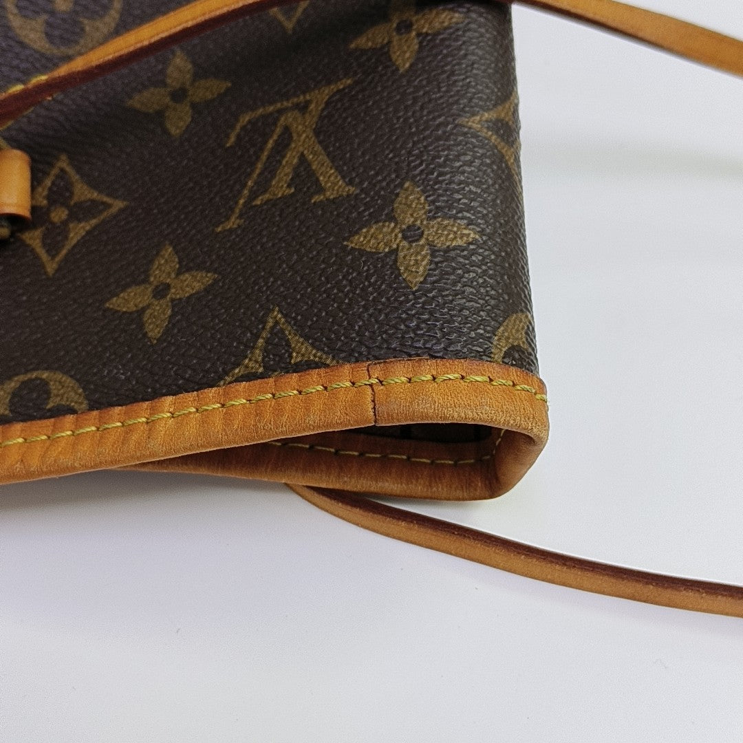 NEVERFULL GM Monogram Coated Canvas Brown