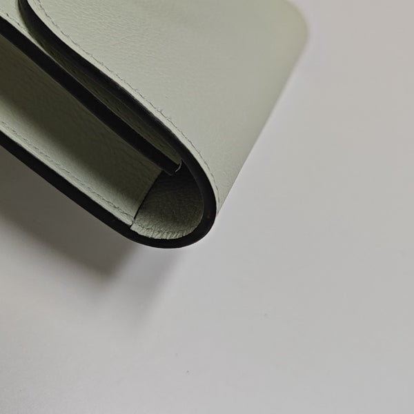 Constance Slim Evercolor Green Wallet