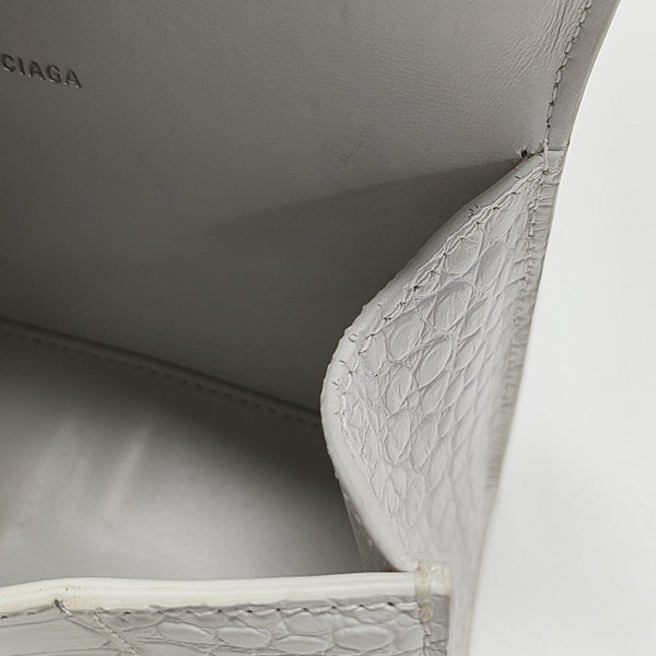 Hourglass Small Calfskin White