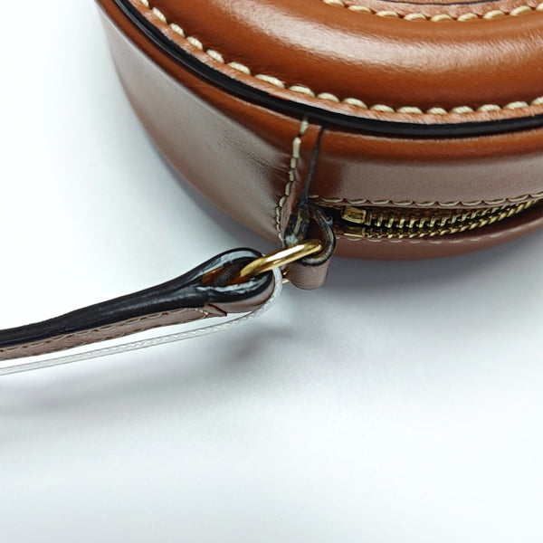 Authenticated pre-owned  TRIOMPHE Small Calfskin Brown - Crossbody Bag at Looply