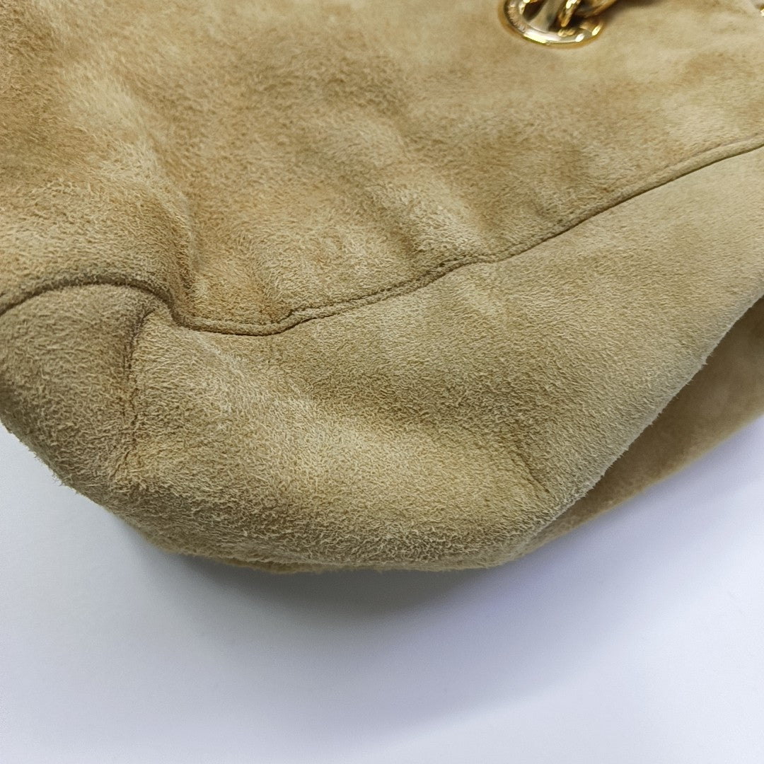 Suede Shoulder Bag Yellow