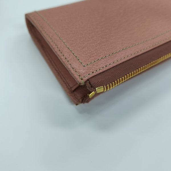 Zippy Wallet Calfskin Pink Wallet