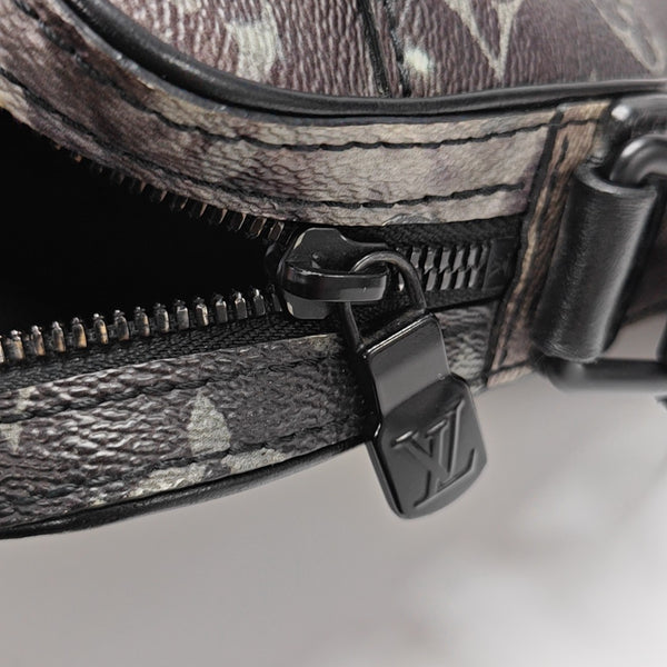 ALPHA Monogram Coated Canvas Gray