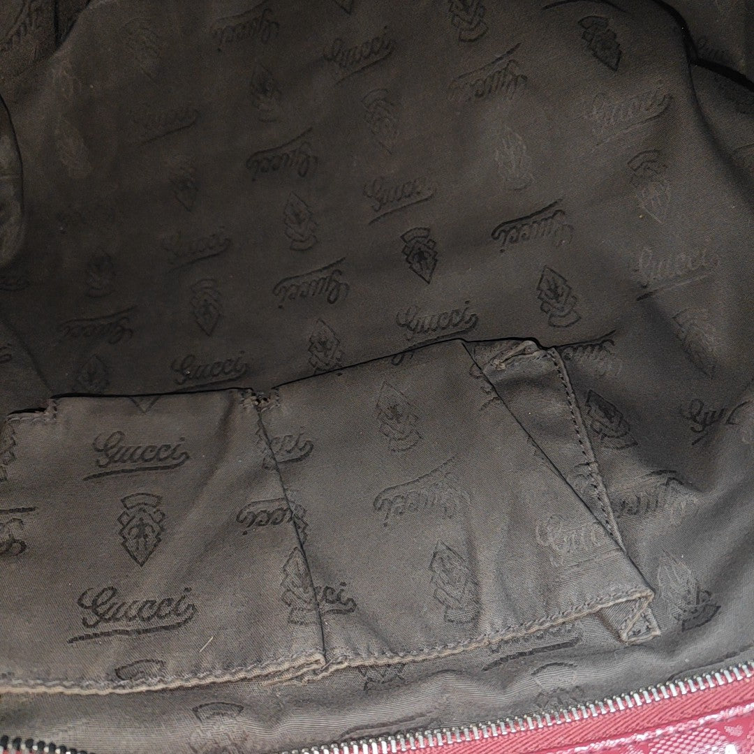 GG Imprime Monogram Coated Canvas Red