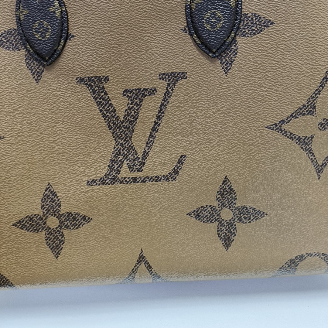 ONTHEGO MM Monogram Coated Canvas Brown