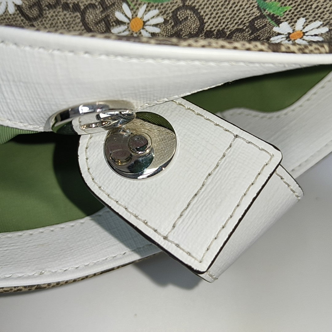 Monogram Coated Canvas Bucket Bag Beige