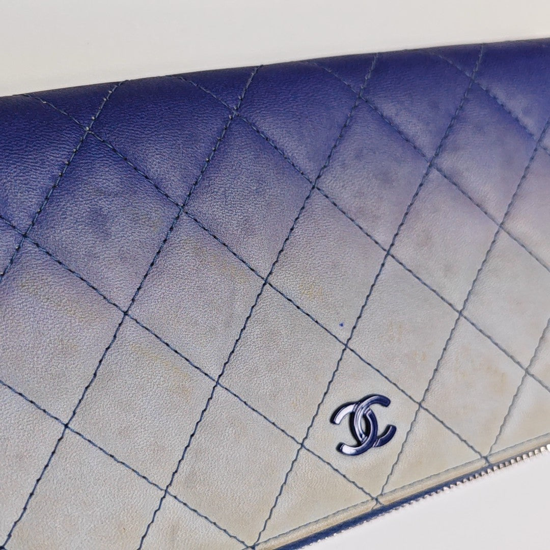 Quilted Calfskin Wallet Multicolor