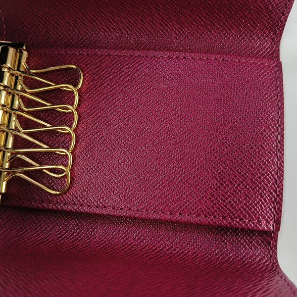 Monogram Coated Canvas Key Pouch Brown