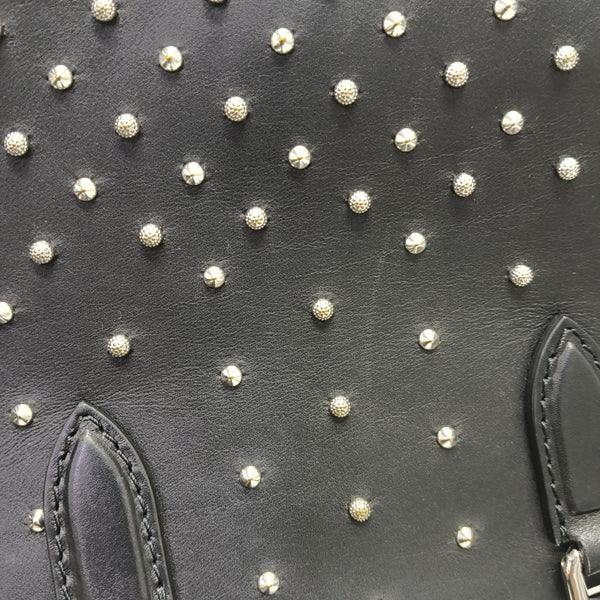 Leather Shoulder Bag Small Black