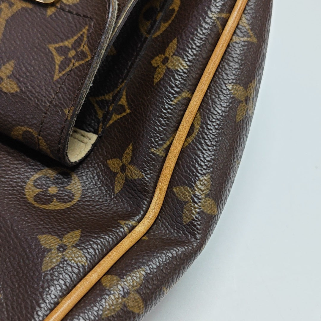 HUDSON GM Monogram Coated Canvas Brown
