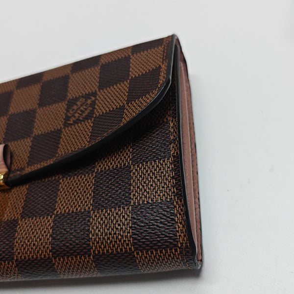 CROISETTE Damier Ebene Coated Canvas Brown