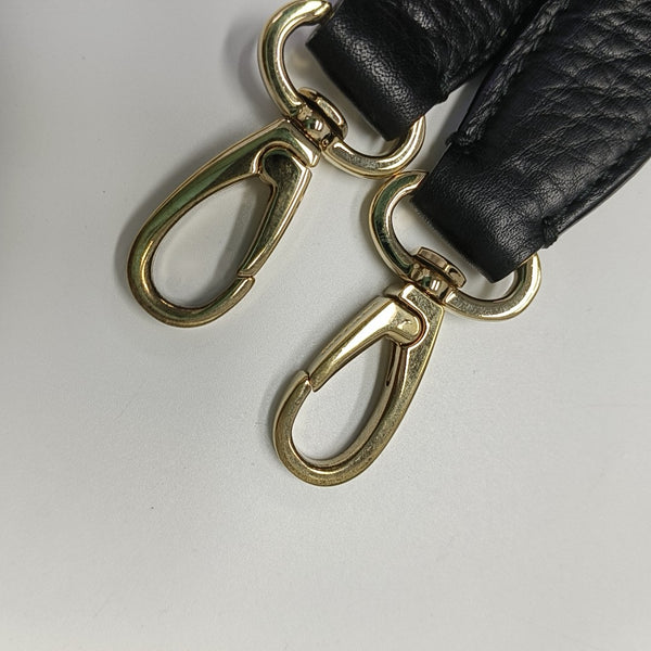Leather Shoulder Bag Black