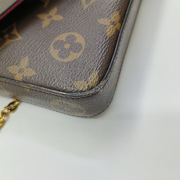 FÉLICIE Monogram Coated Canvas Brown