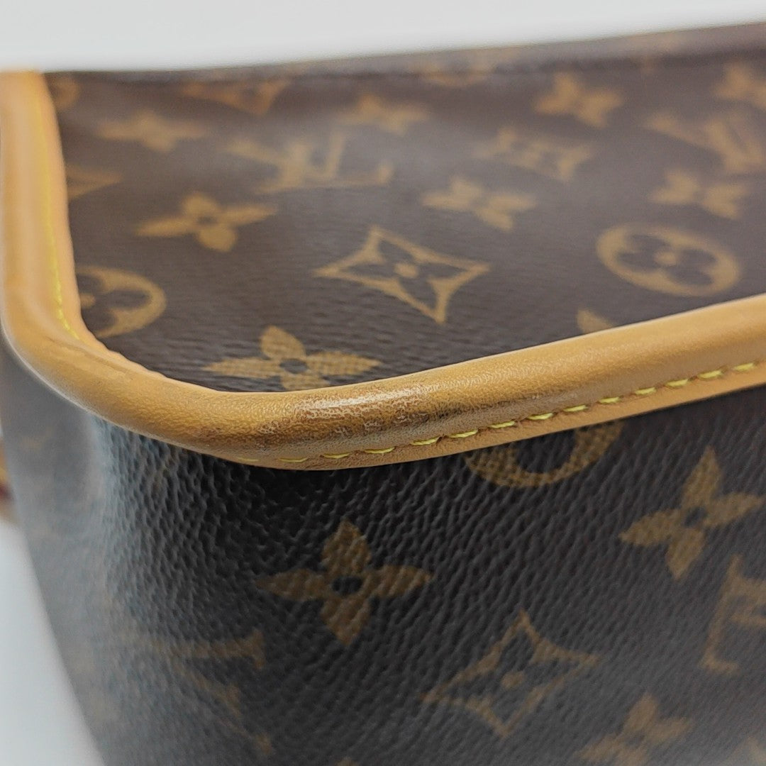 DIANE Monogram Coated Canvas Brown