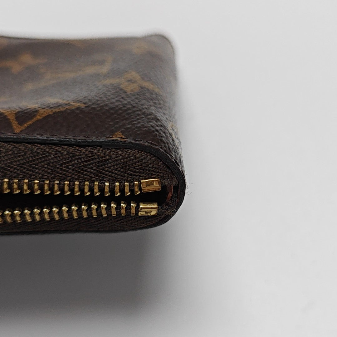 ZIPPY Monogram Coated Canvas Brown Wallet