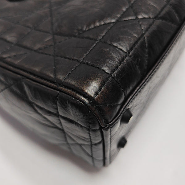 Lady D-Joy Medium Cannage Calfskin Black