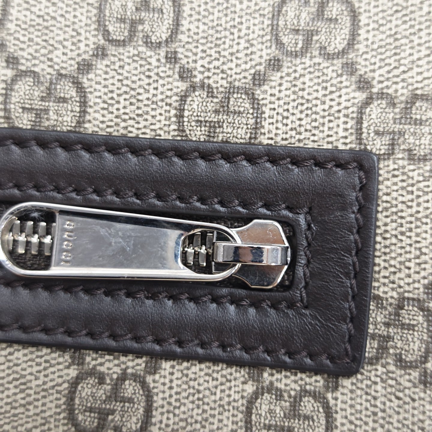 GG Supreme Monogram Coated Canvas Black