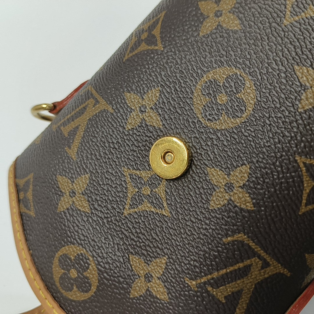 FOLD ME Monogram Coated Canvas Brown