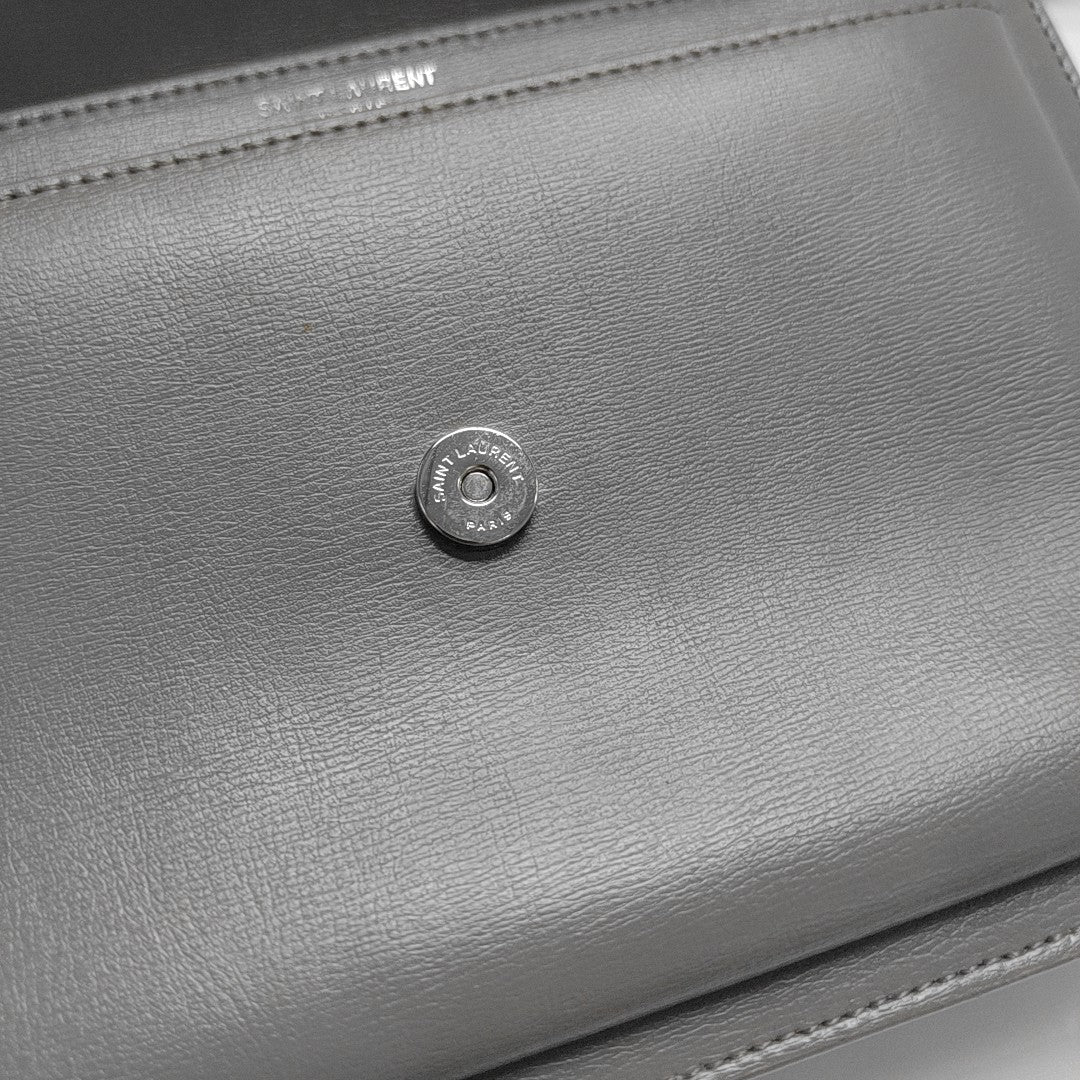 SUNSET Medium Calfskin Gray