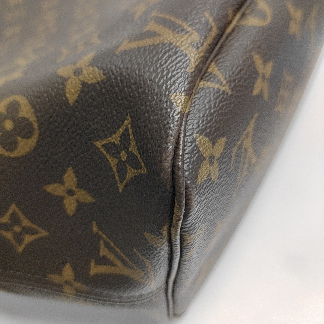 NEVERFULL MM Monogram Coated Canvas Brown