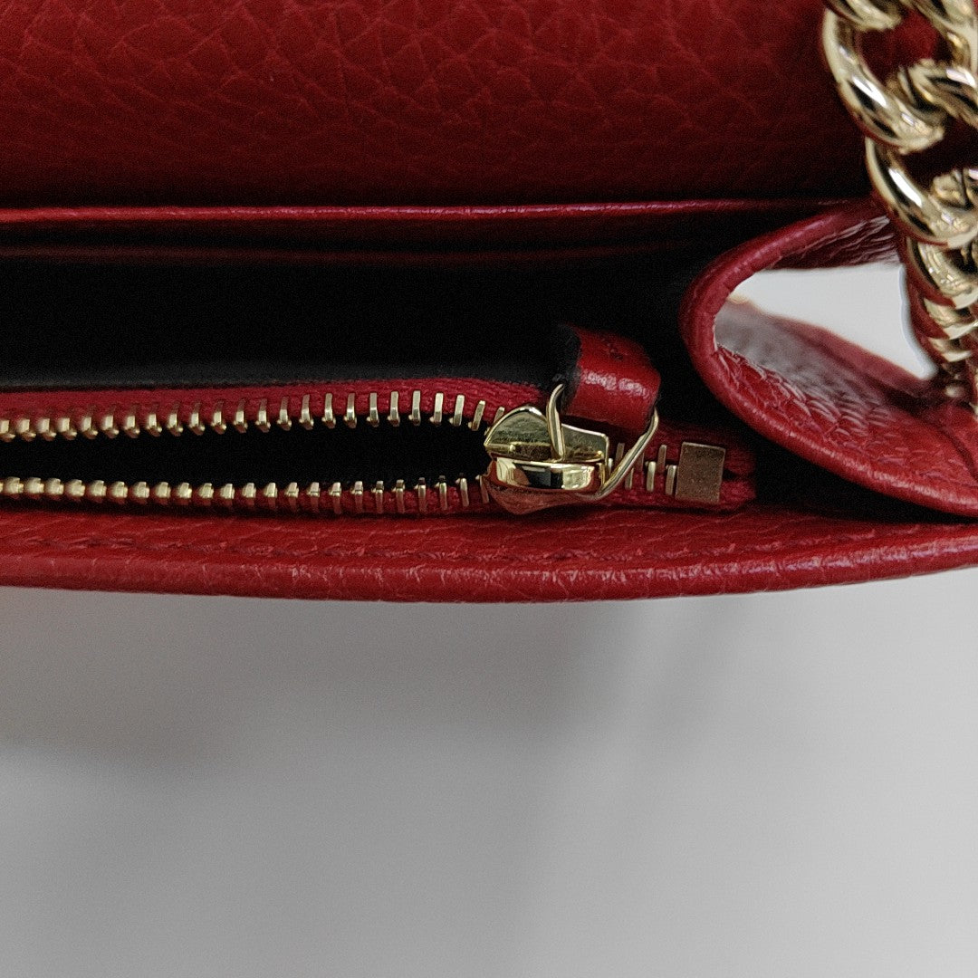 Soho Small Calfskin Red