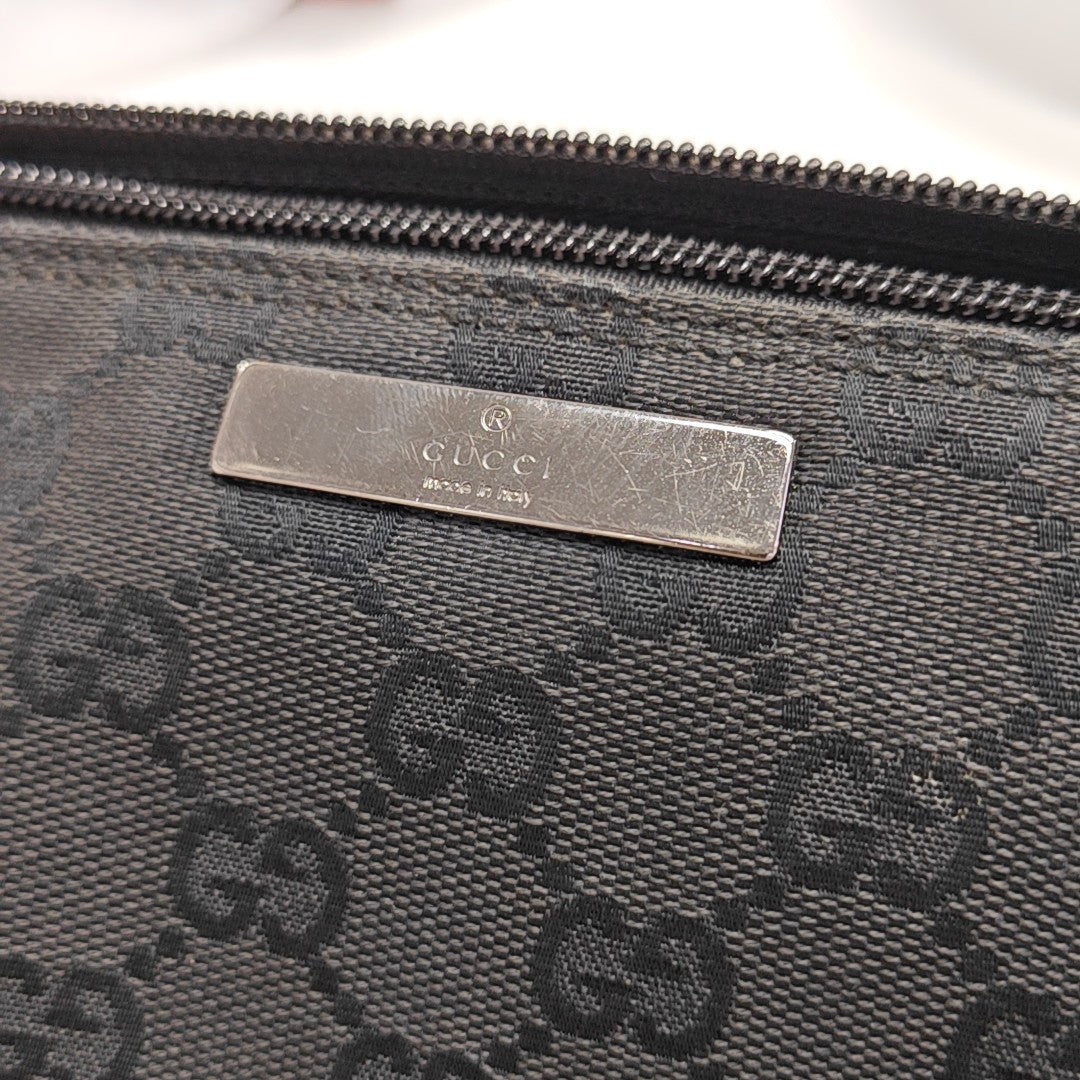Boat Pochette Monogram Canvas Black