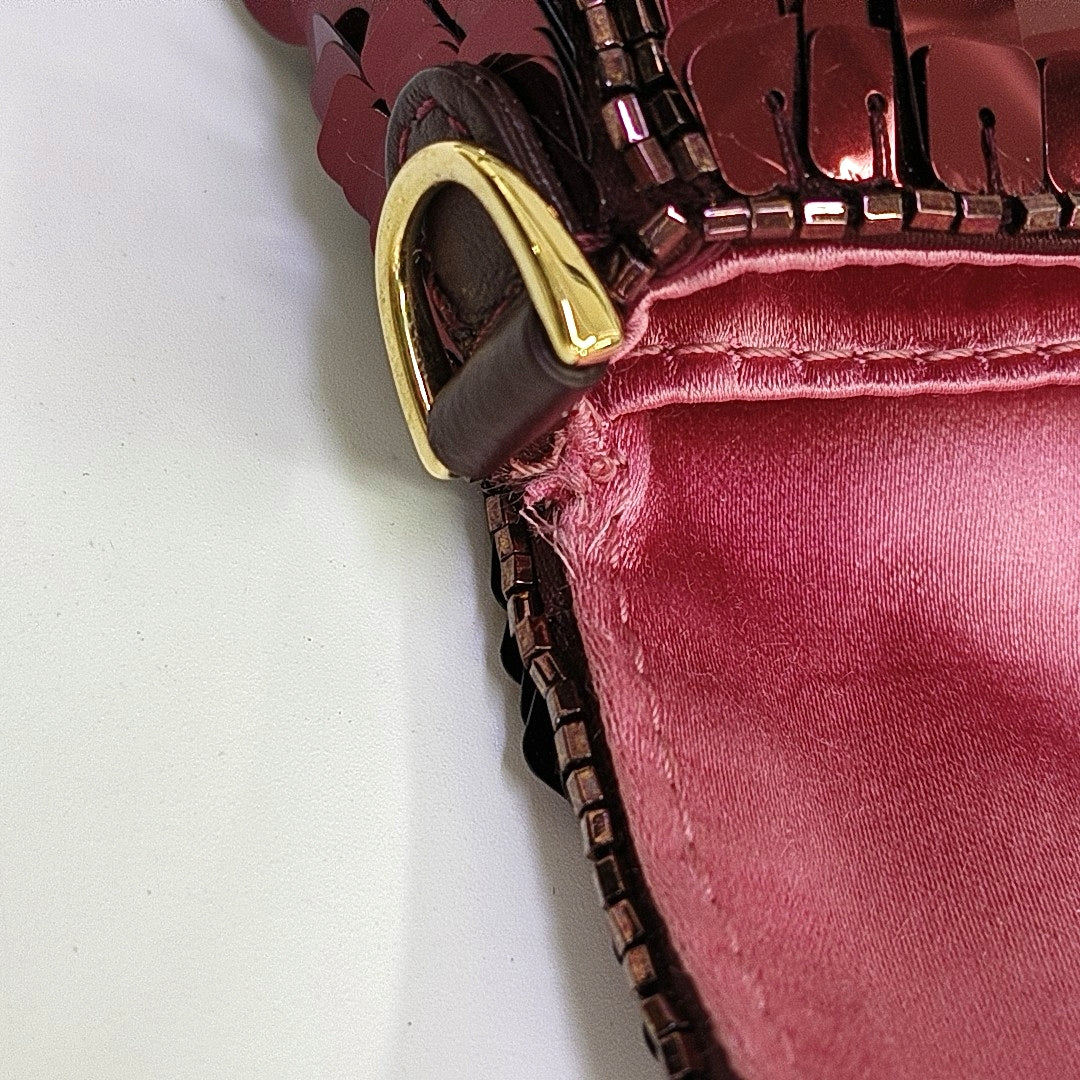 Baguette Super Mini Lentejuelas Rojo